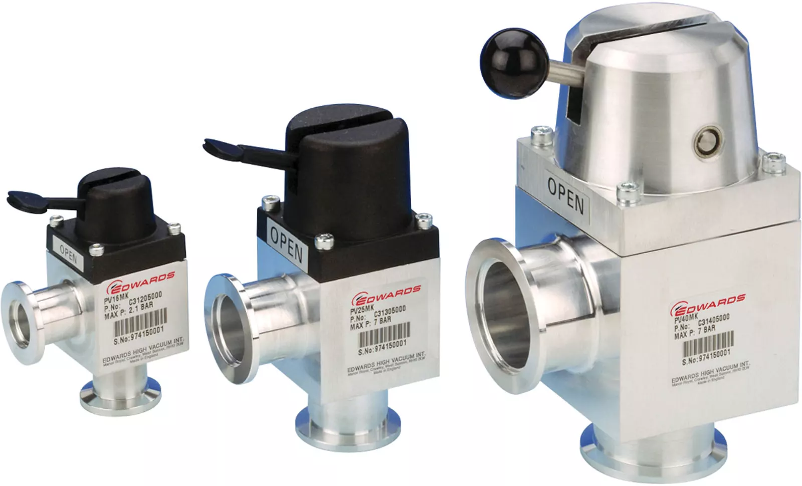 适用于真空系统的角阀