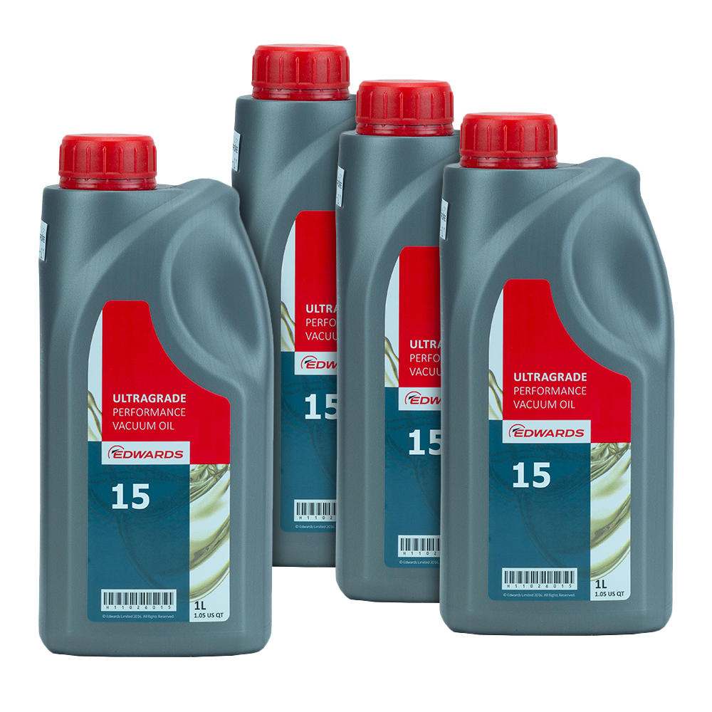 Edwards Ultra Grade 15 Vacuum Pump Oil, 4 x 1 liter Bottle. PN: H11026013
